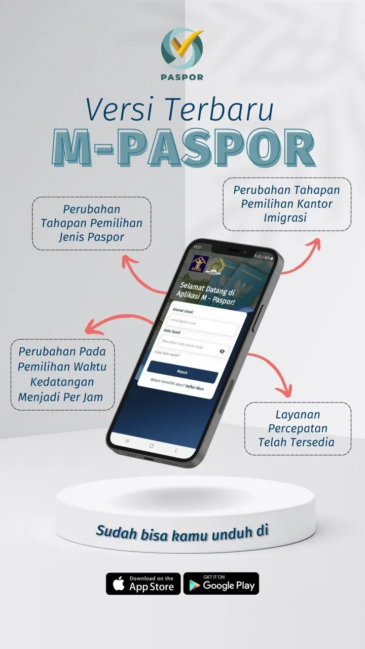 Aplikasi M-Paspor Di-Update,Bisa Cek Kuota E-Paspor dan Daftar Layanan Percepatan